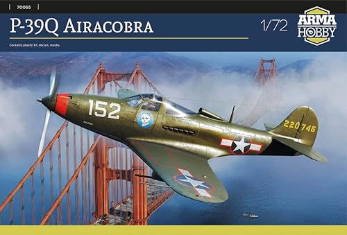 Arma Hobby Escala 1/72 P-39Q Airacobra - Kit de aviones de construcción de modelos de plástico, Artículo # 70055