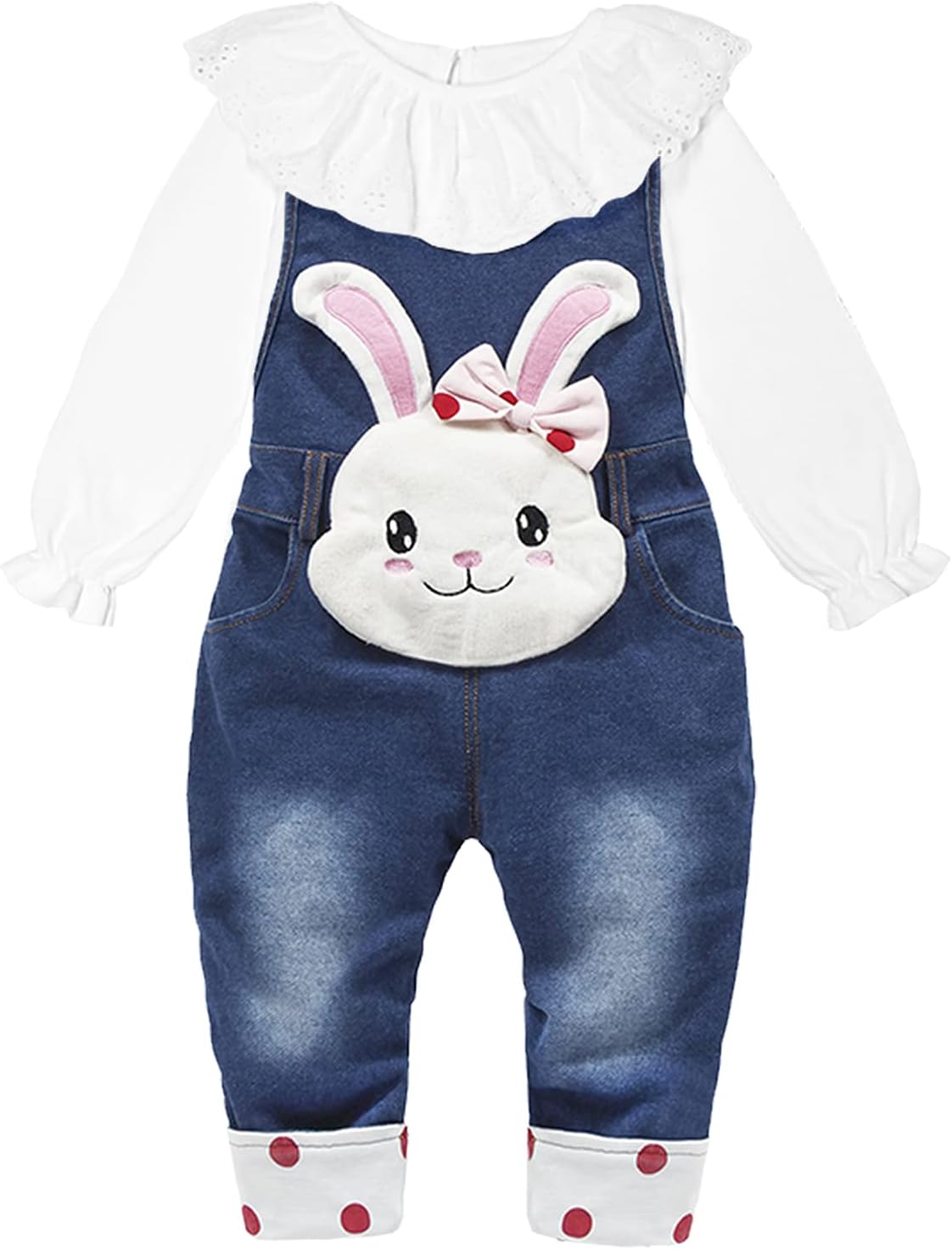 Baby Pant Set,Toddler Overall Set,Little Girl Overall Shirt Cute Cartoon