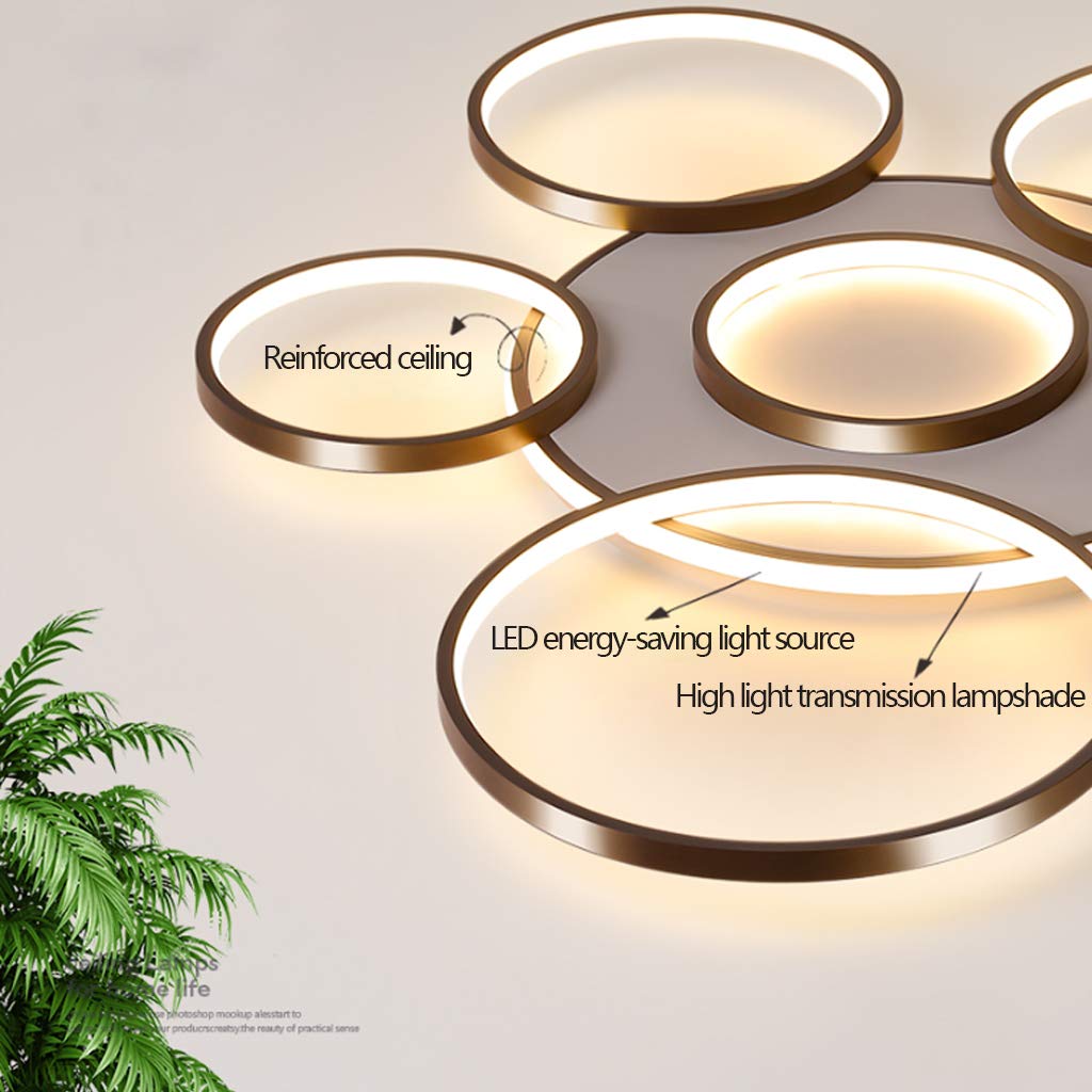 SROSS Deckenleuchte LED Deckenlampe 40cm,Dimmbar Mit Fernbedienung LED Fest Integriert, 48W 3000-6500k LED Deckenleuchte Kaltweiß, Weiß, Warmweiß