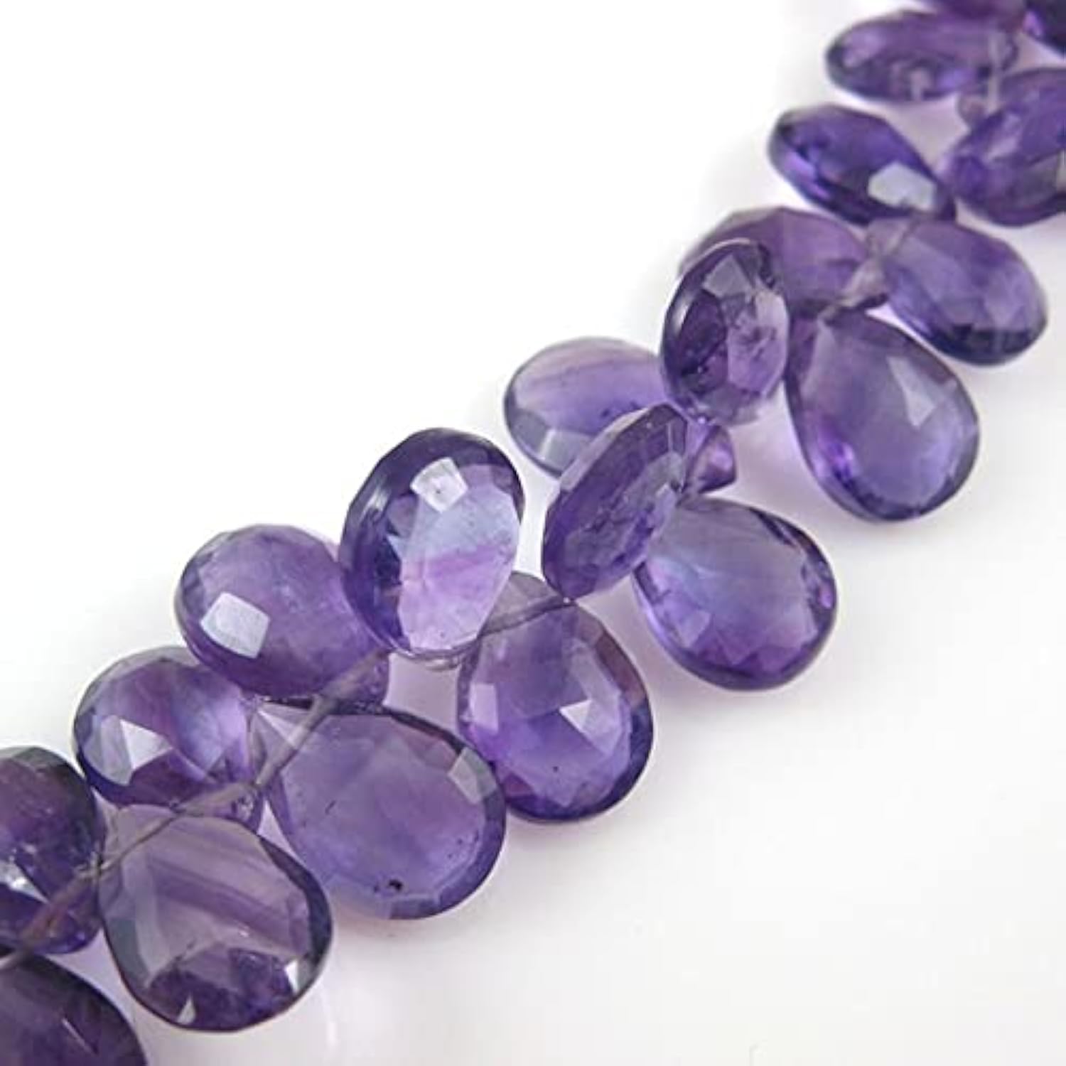 Améthyste gemme perle poire 10mm LKBEADS pour création bijoux DIY