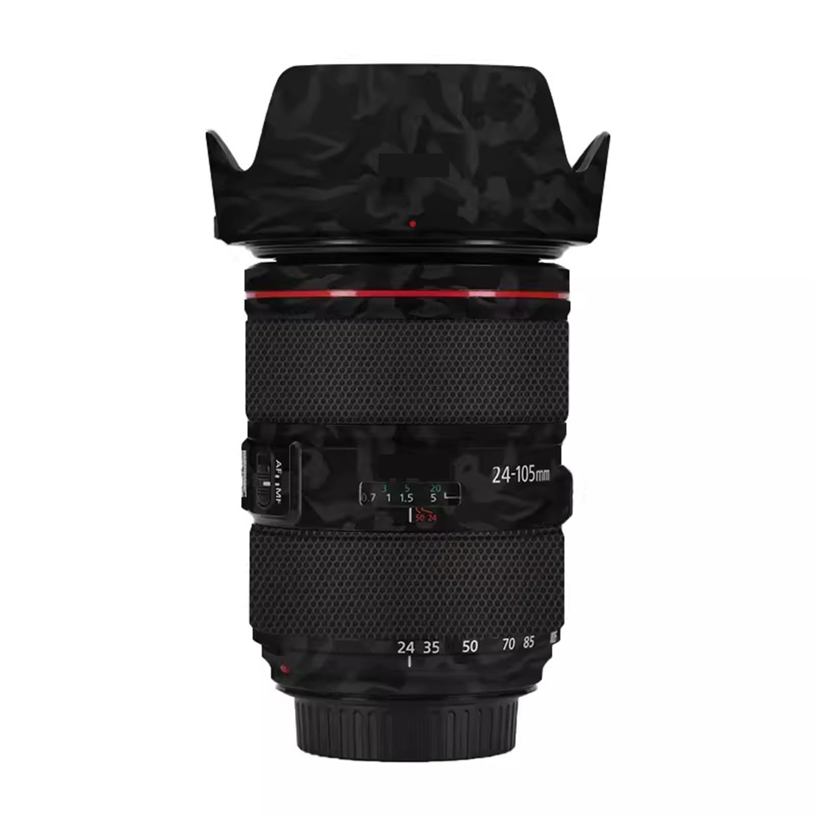Anti-Scratch Camera Lens Sticker for Canon EF 24-105mm F4 L is II USM Coat Wrap Protective Film Body Protector Skin Cover 24-105 4(Shadow Camo Black)