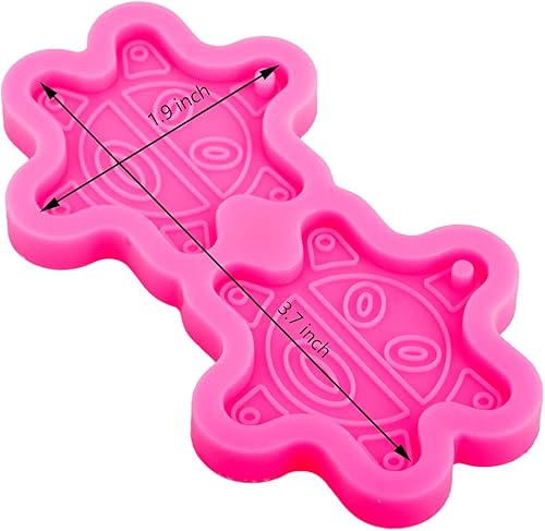 Miniatura 2 de Llavero de silicona con forma de sol indio brillante brillante y brillante con agujero para etiqueta de equipaje de bricolaje, molde de fondant de