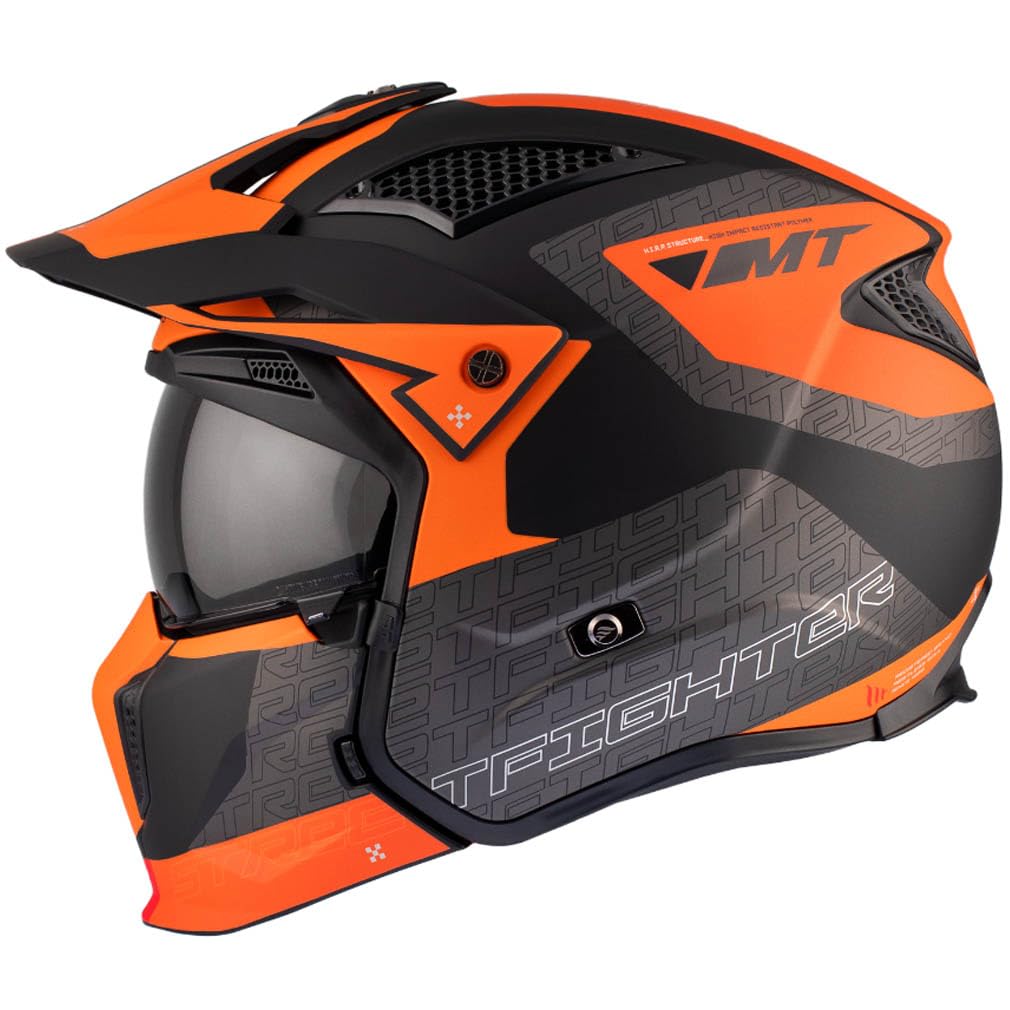 Casco MT Streetfighter SV Totem B4 Mate | Casco de Moto Street Café Racer | Unisex Helmets