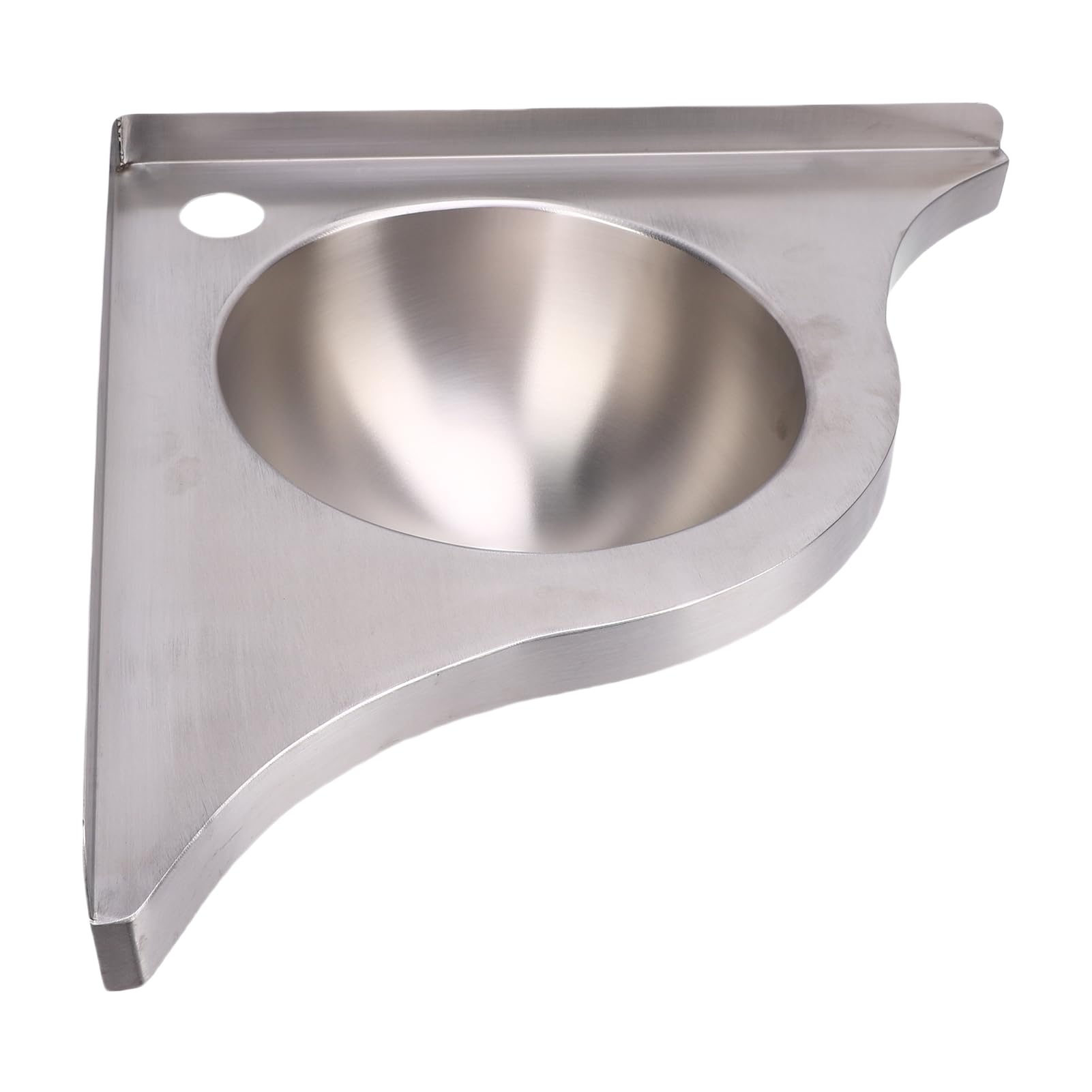 Lavello Ad Angolo per, Lavello da Cucina con Montaggio a Parete in Acciaio Inossidabile, Lavabo Ad Angolo a Vasca Singola, Lavabo Triangolare con Uscita da 40 Mm per Cucina per Yacht,