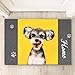 Custom Front Door Welcome Mat, Personalized Floor Mats for House with Photo Logo Any Text - Outdoor Indoor Entrance Home Décor, Non-Slip Backing Entry Doormat for Entryway - Unique