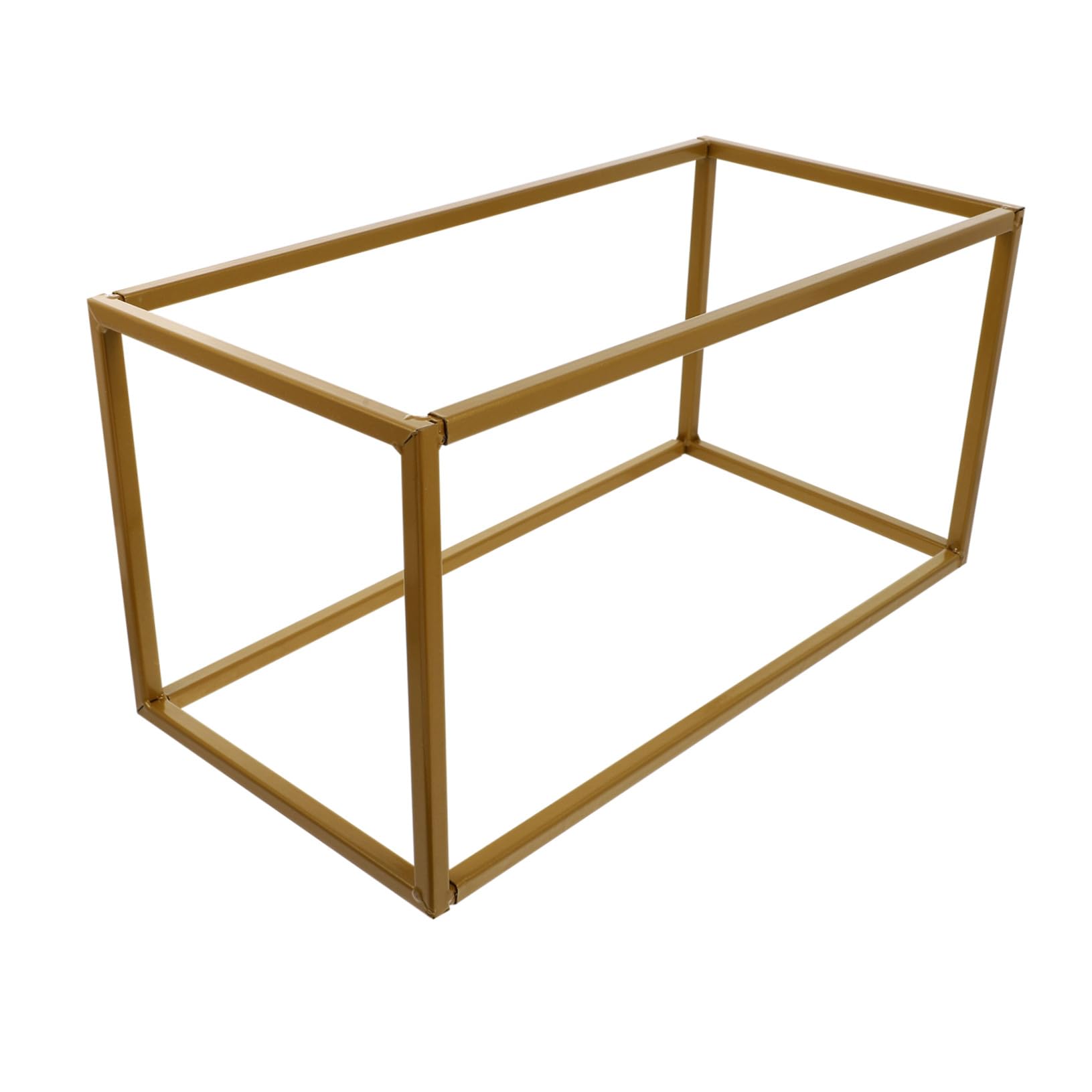 Alipis Rechteckiger Eisenrahmen in Gold Geometrische Form Dekorativ für Hochzeit und Party Romantische Bühne Stilvolle Hochzeitsdekoration