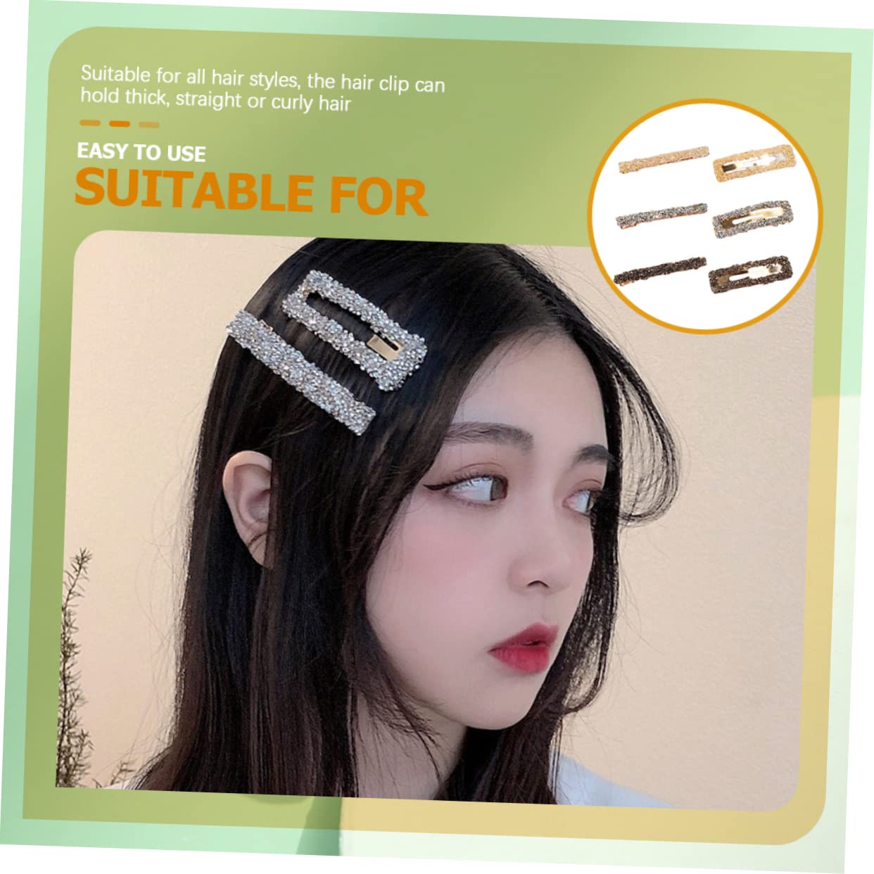 Ipetboom 24piezas Horquillas De Rhinestones Para Mujeres Accesorios De Cabello Elegantes y Chic Pinzas Para Niñas Para Fiestas y Ocasiones Especiales Negro Gris Champán