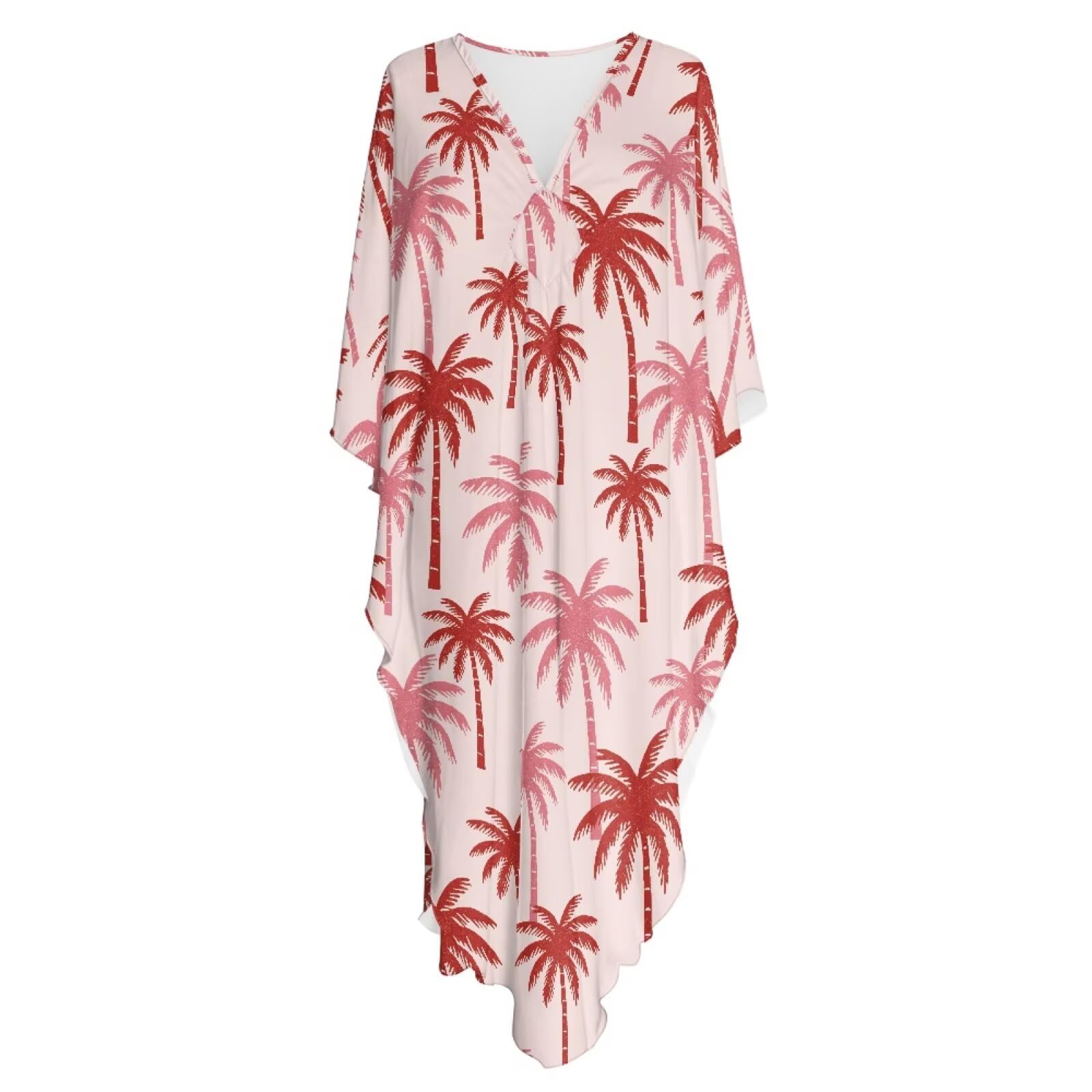Copricostume estivo da donna, maxi abito da spiaggia con scollo a V, abbigliamento da resort per vacanze