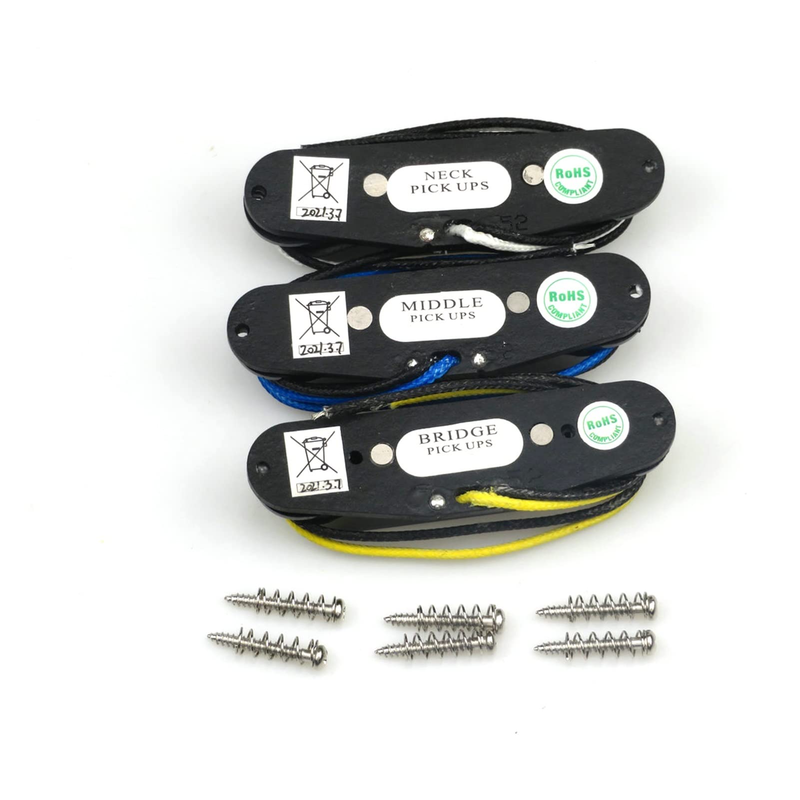 Pickups De Guitarra Eléctrica 5 Pastillas De Guitarra Humbucker Para Recogidas 1 Set Para Piezas De Guitarra Pastillas guitarra (Color : SSS)