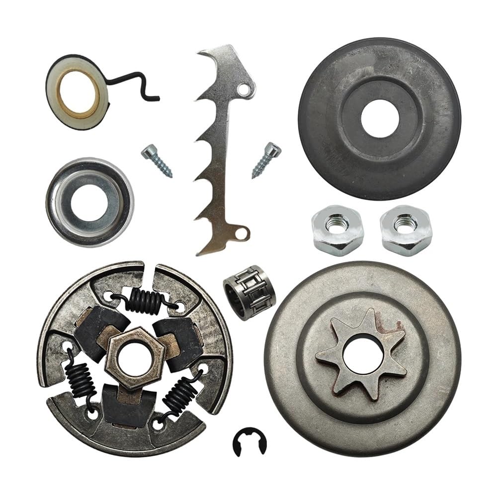 Kit de cojinete de arandela de Engranaje de Tornillo sin Fin for Herramientas de jardín MS210 MS230 MS250 025 023 021, Tambor de Embrague de Motosierra de 325 ", Punta de Tornillo