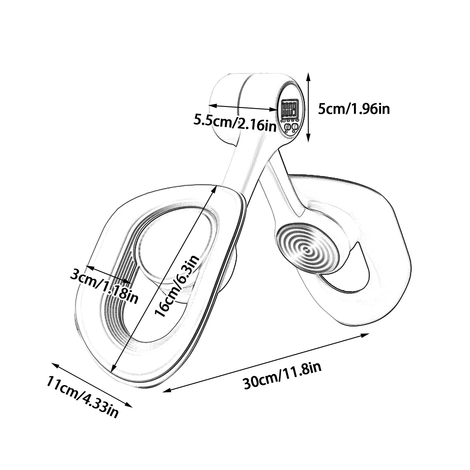 Allenatore per cosce per pavimento pelvico e glutei, attrezzatura interna della coscia con contatore integrato, strumento efficace per allenamento a casa