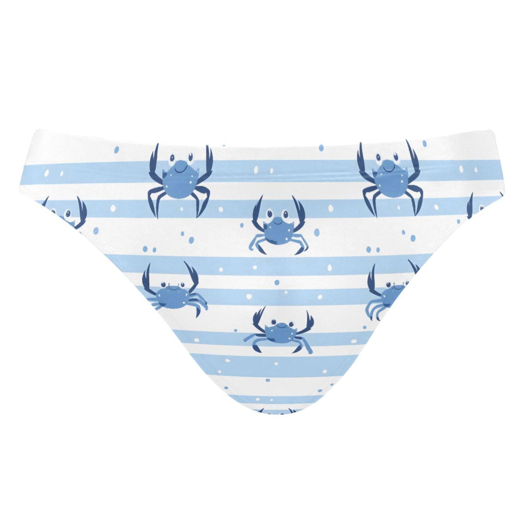 Crab Blue Swim Briefs for Men Swimsuit Bikini Swimwear XXXL B0403563