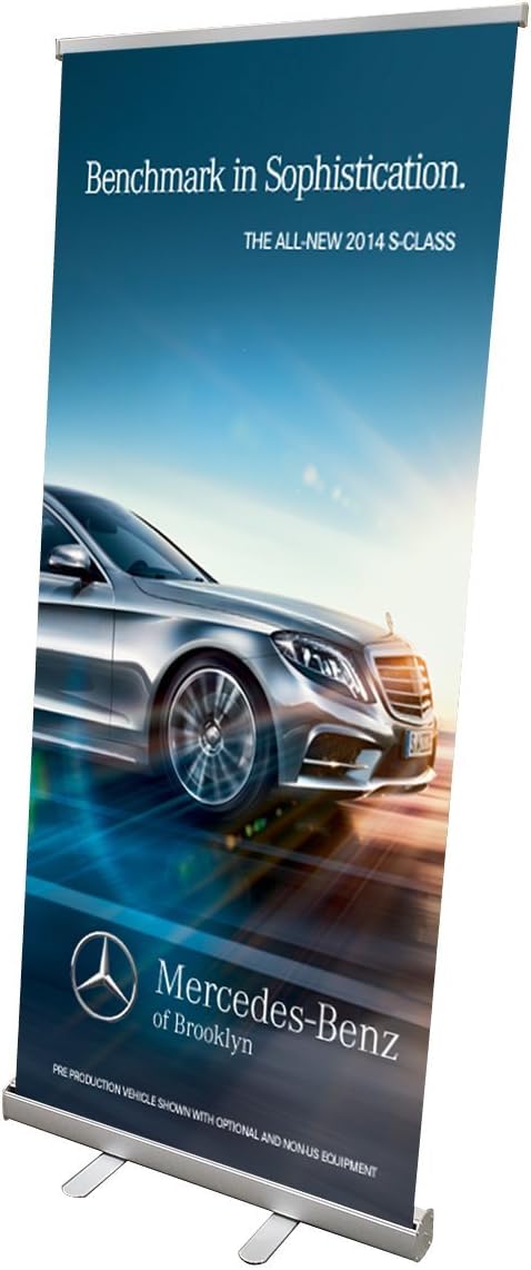 Signworld 33" Retractable Roll Up Banner Stand Display