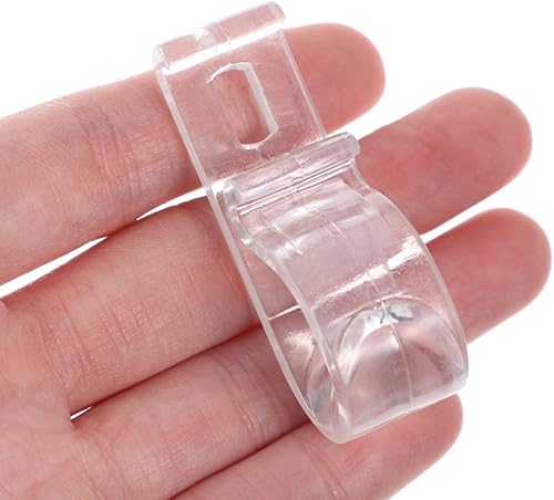 Miniatura 8 de 40 piezas de pinzas de seguridad para persianas enrollables, ganchos de fijación de cadena de cuentas, soportes para cables con tornillos incluidos