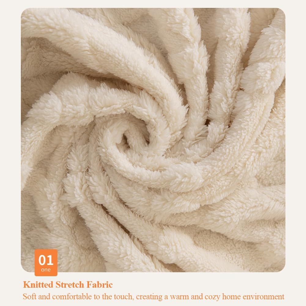 Reversible Jacquard Plush Recliner Chair Covers, Double-Sided Pet Slipcover for Sofa & Rocking Chair, Soft Stretch Furniture Protector with Anti-Drop Design (Yellow)