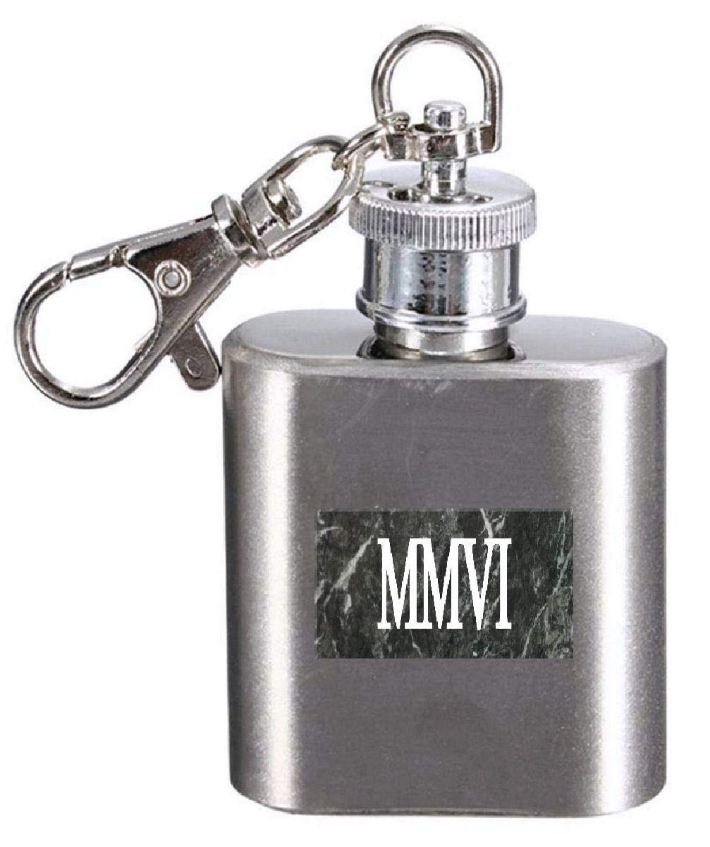 Flasque porte-clés 2006, cadeau anniversaire personnalisé original homme femme