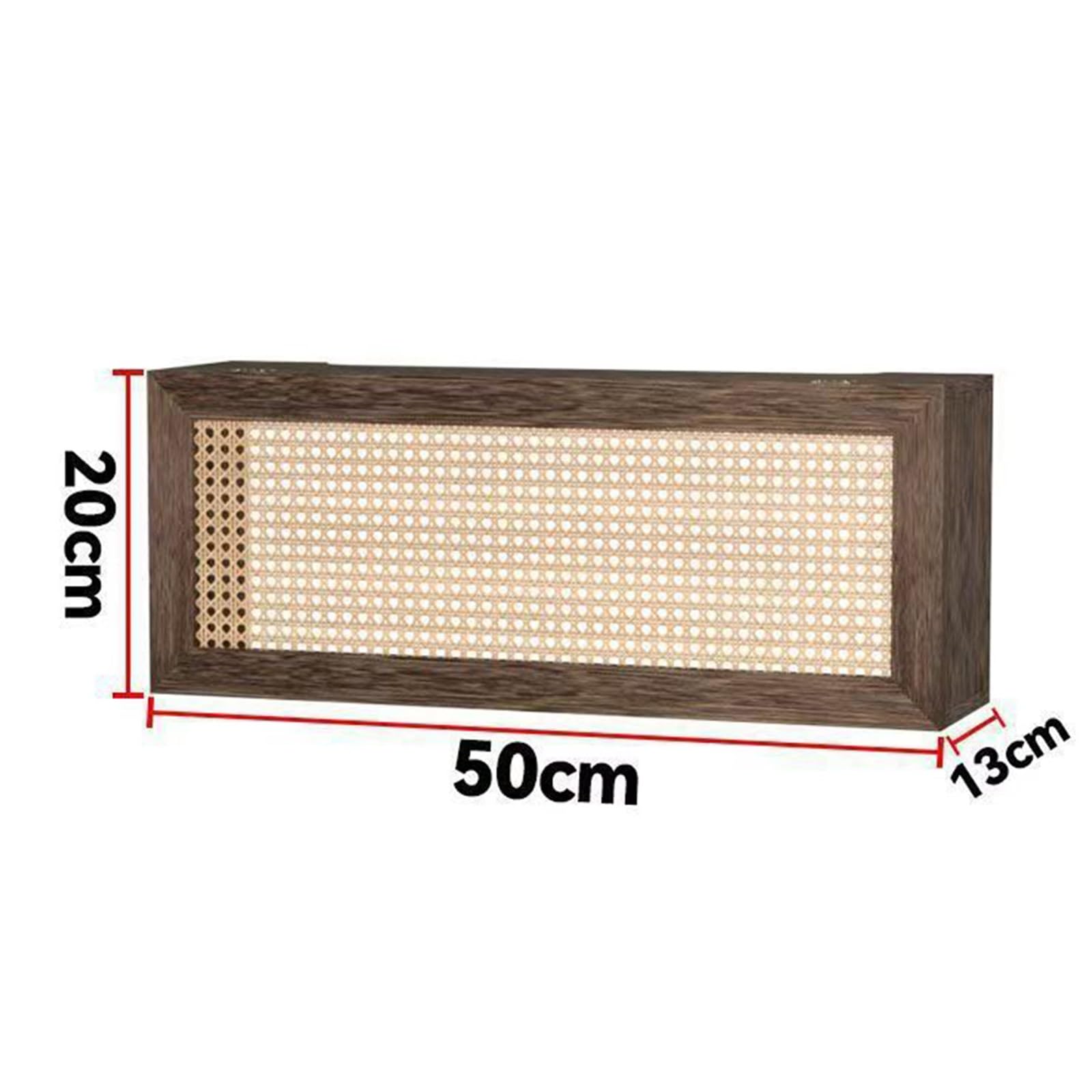 Rattan-WLAN-Router-Aufbewahrungsschrank for Kabelmodems Und Netzwerkgeräte – Hölzerne WLAN-Router-Box, Stilvolles Design Mit Belüftung Kabelmanagement