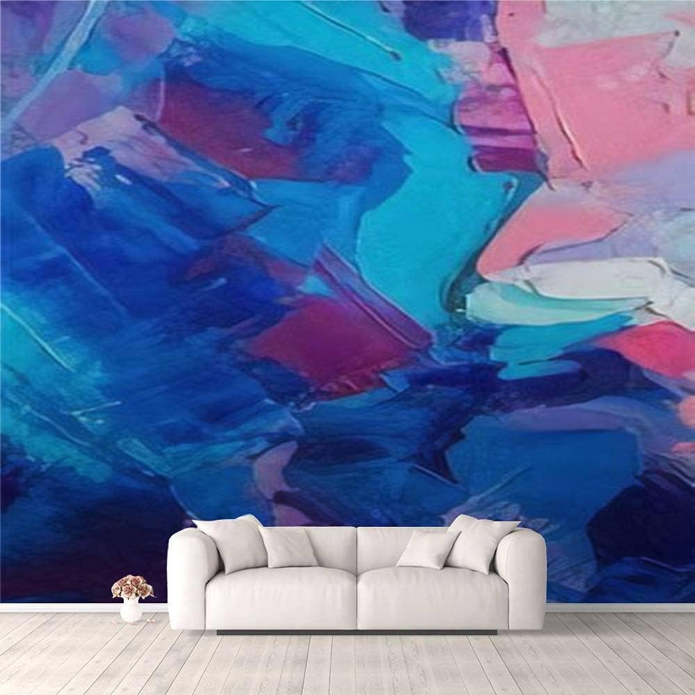 Papier peint mural autocollant 3D texture colorée chambre salon