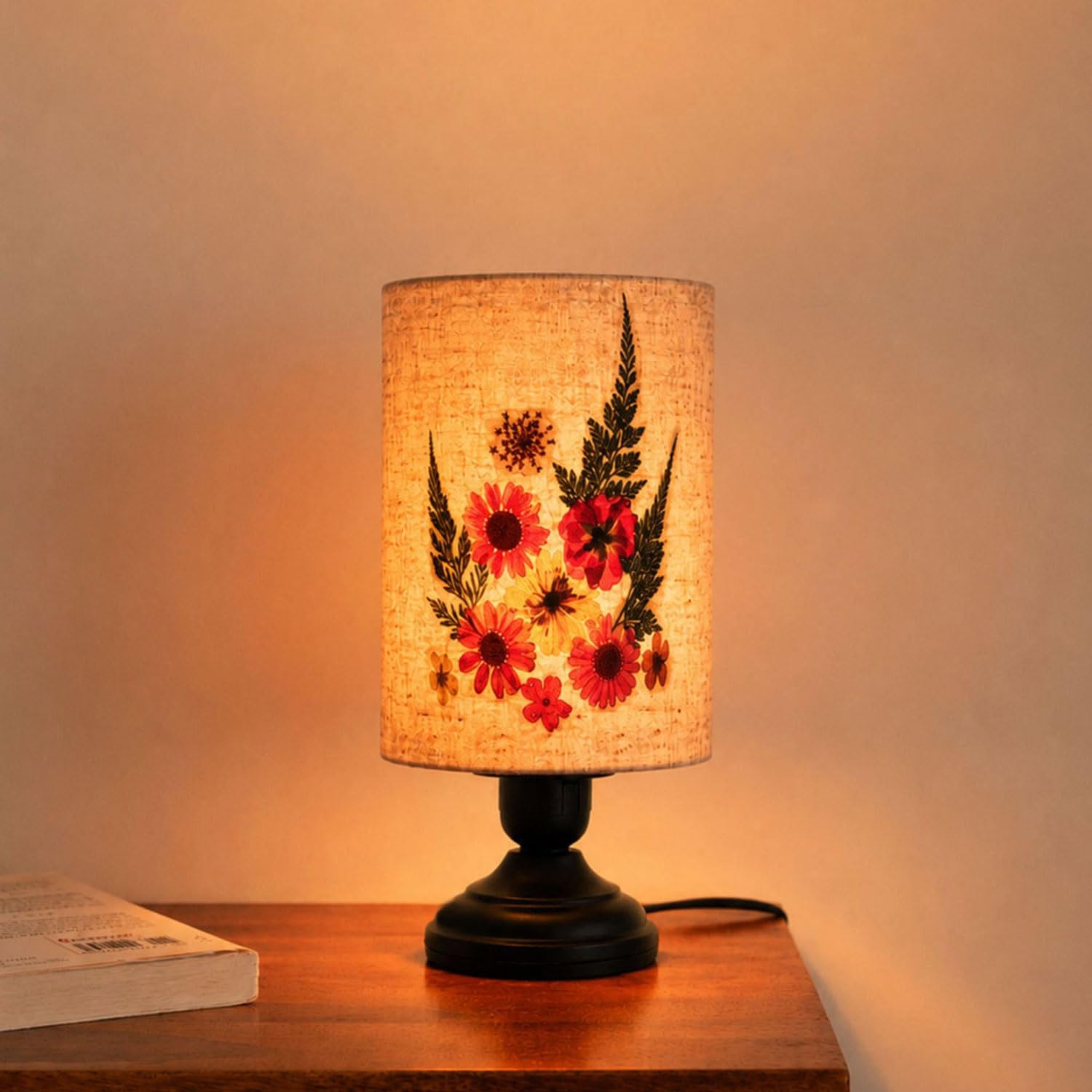 ExclusiveLane 'Floral Daisy' Metal Decorative Table Lamp for Bedroom (25.0 Cm, Without Bulb, Pack of 1, Hand-Etched) | Table Lamp for Living Room Decoration Lamps Bedside Lamp for Bedroom-image-22