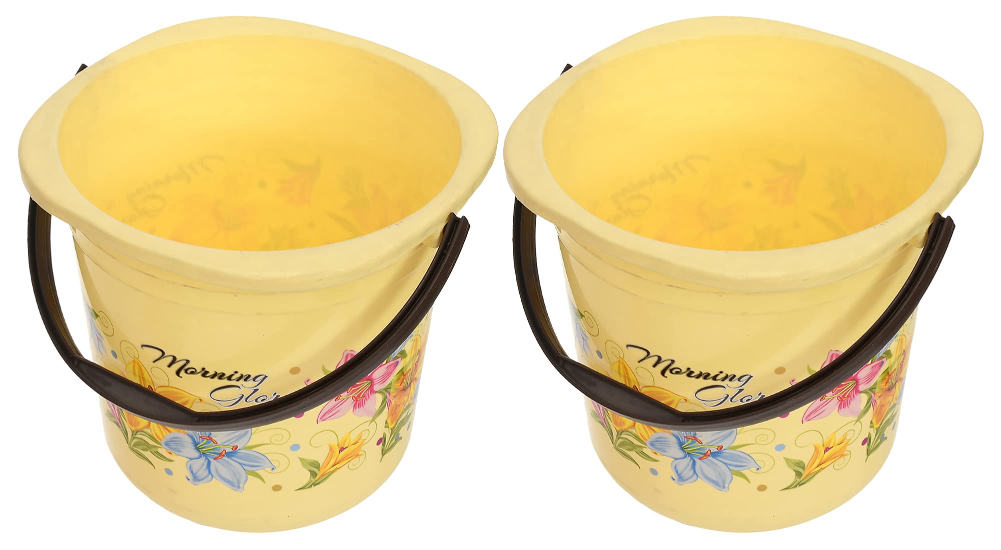 Heart Home Flower Printed Square Unbreakable Virgin Plastic Bucket For Home/Kitchen/Office, 16Ltr. (Yellow)-47HH01182 (B09NGLHN54) Amazon Price History, Amazon Price Tracker