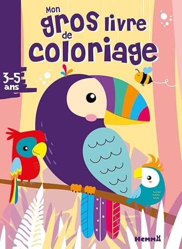 Mon gros livre de coloriage - Perroquets - Gros livre de 192 pages de coloriages - Dès 3 ans