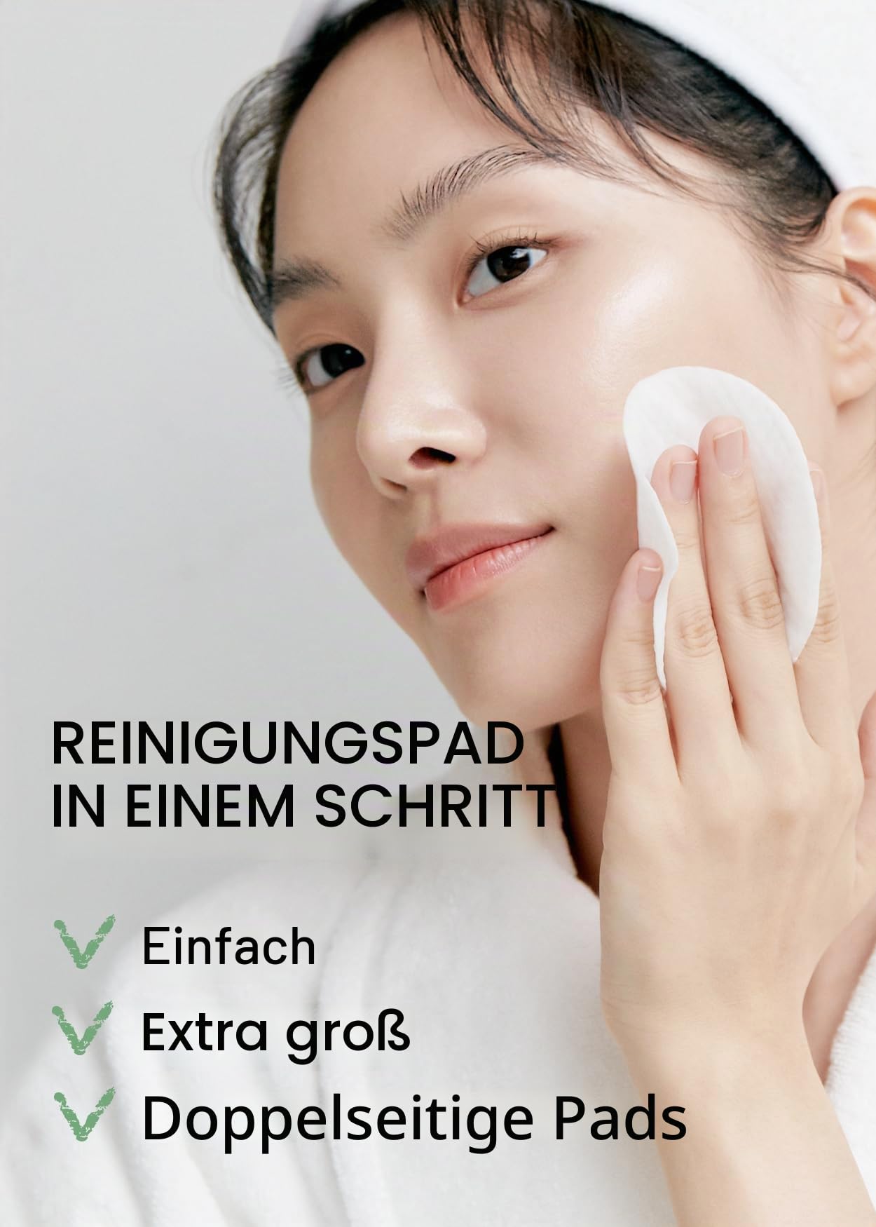 celimax Milde Reinigungspads Für Die Einfache Make-Up-Entfernung In Einem Schritt, Reinigungspads Mit Wasser, Große Größe, Gesichtsreiniger (60 Pads)