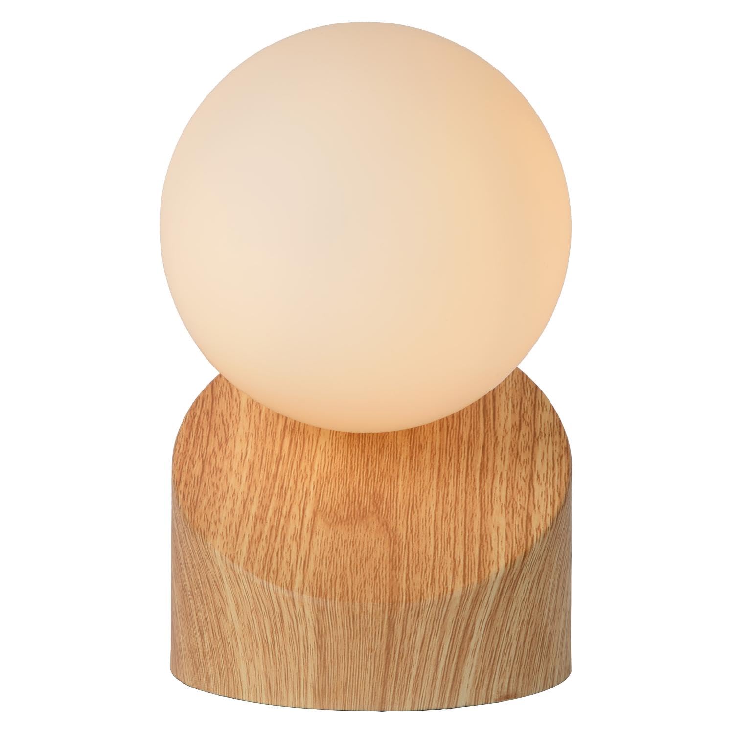 LUCIDE LEN - Lampe de table - Ø 10 cm - 1xG9 - Bois clair