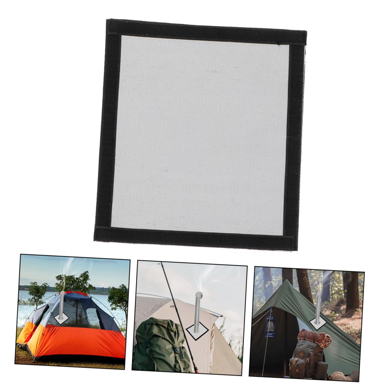 BESPORTBLE 3pièces Sortie de Poêle Anneau de Protection de Cheminée Protection pour Poêle