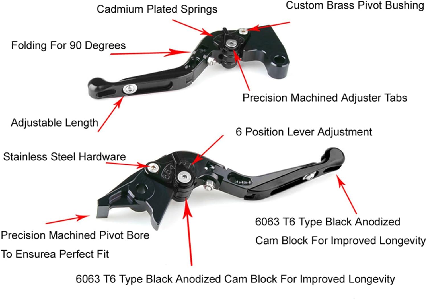 Areyourshop Adjustable Clutch Brake Lever for CFMOTO 700CL-X Sport 2021-2022