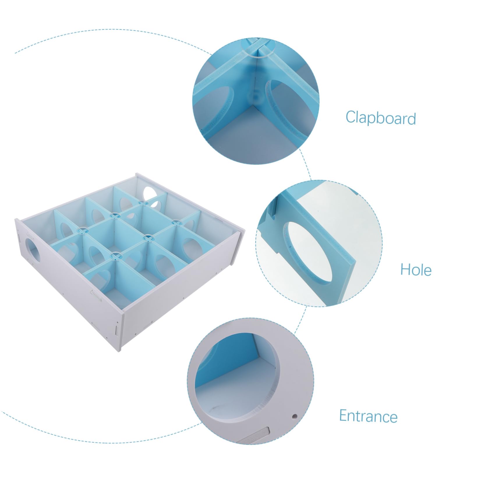 Tunnel pour Hamsters Labyrinthe Amusant pour Petits Animaux Jouet De Jeu pour Rongeurs Design Ergonomique Naturel Favorise Exercice Santé des Animaux Domestiques