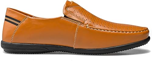 Miniatura 7 de Loafer Premium Genuine Leather Men's Casual Shoes Slip On Mens Driving Penny Loafers for Men Lightweight Breathable