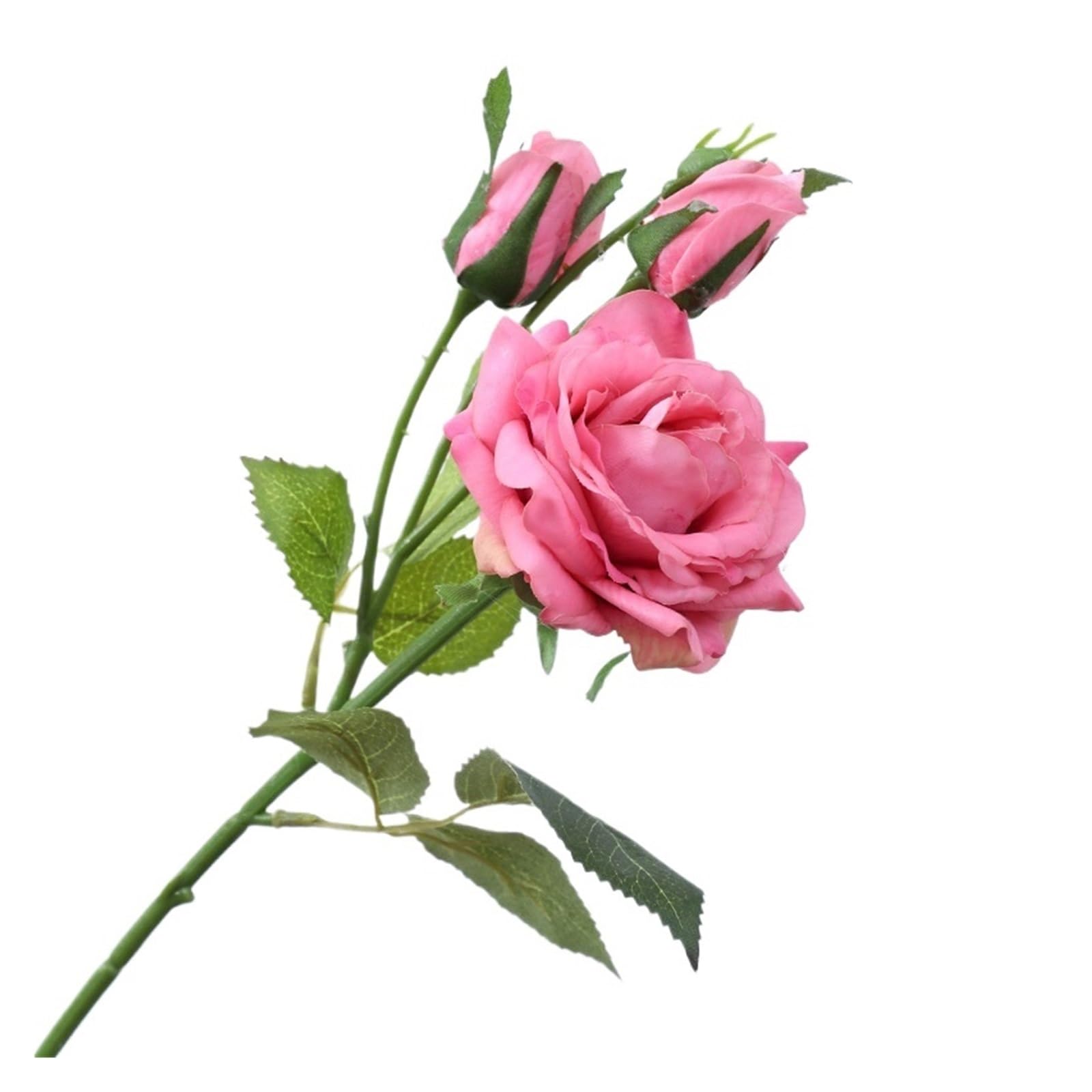 Casetlong 5Pcs Artificial Flowers Home Decoration Wedding Bouquet(Autumn rose)