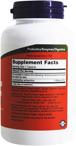Miniatura 2 de Now Foods Acidophilus 2 mil millones 250 cápsulas