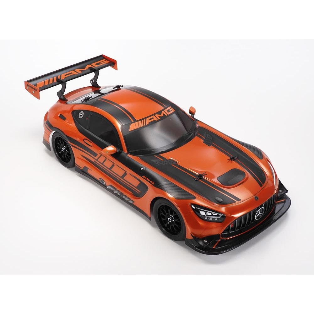 Tamiya 58750 1:10 RC Mercedes-AMG GT3 EVO TT-02 - ferngesteuertes Auto, Fahrzeug, Modellbau, Zusammenbauen, Hobby, RC Bausatz, unlackiert