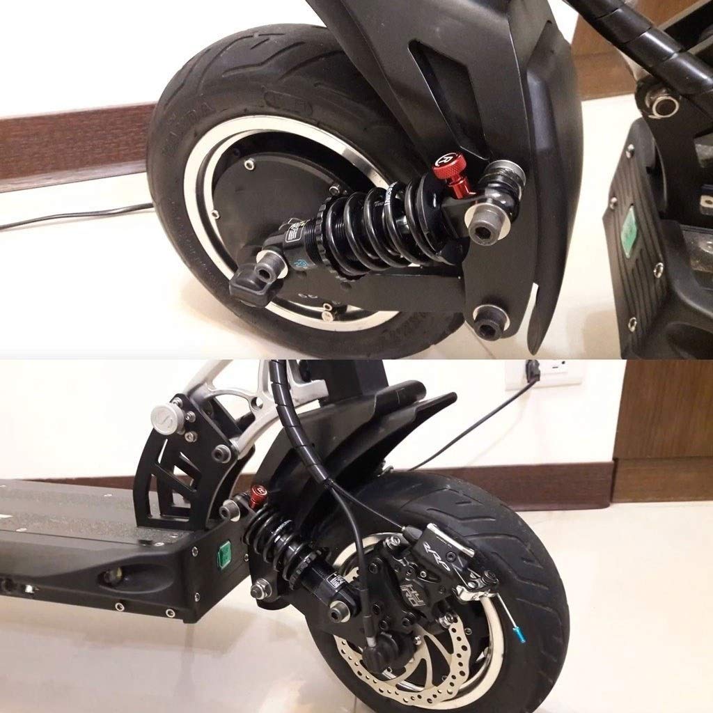 Resorte del Amortiguador Trasero de Bicicleta 125/150/165/190 mm, 650 Libras de amortiguación Ajustable - Negro