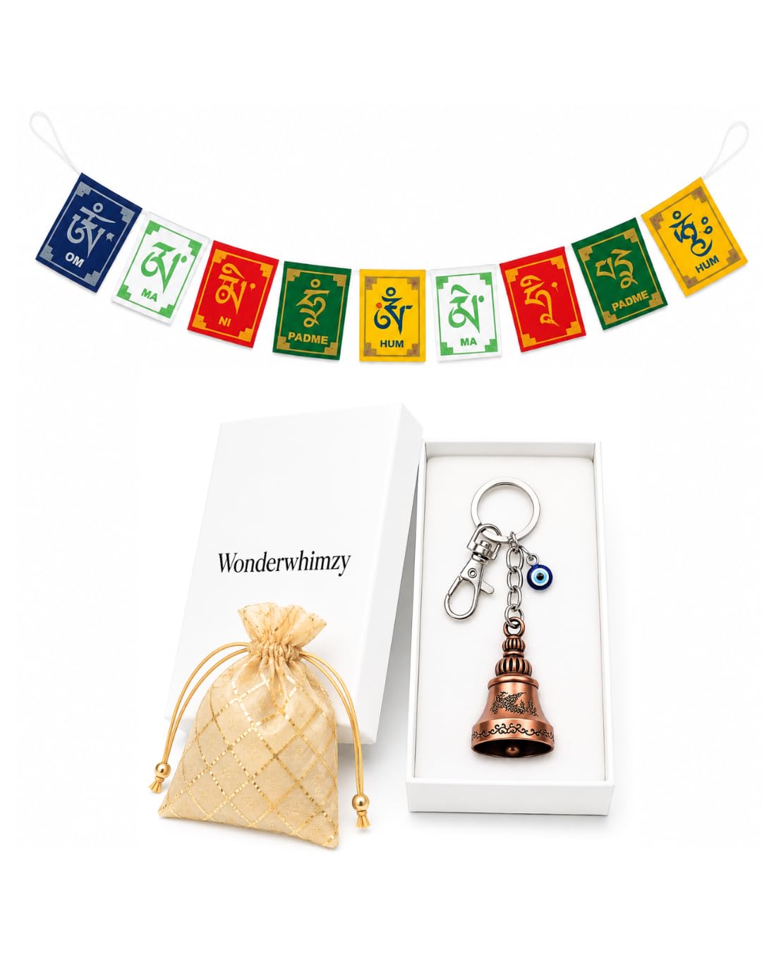 Combo Guardian Bell Keychain for Bike & Car & tibetan flag for bike & Bag-picture-11
