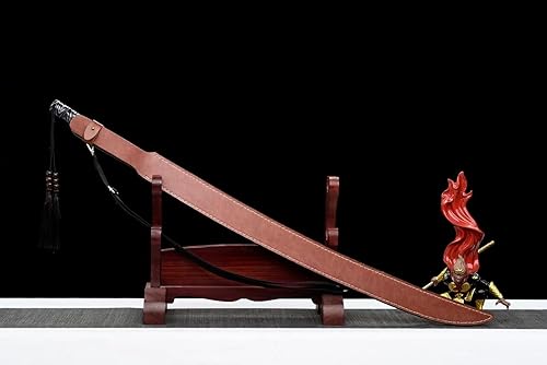 Miniatura 2 de Espada completa púrpura de alta hoja de acero de manganeso Katana japonesa Samurai Espada Funda de cuero