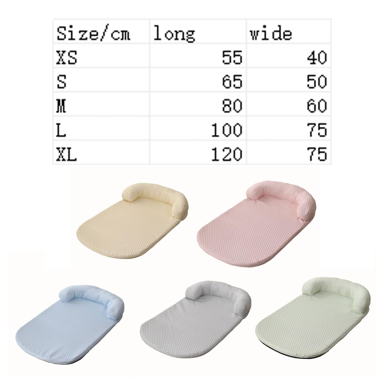 Générique Tapis Frais pour lit pour Chien, avec Tissu en Soie glacée, Coussin Portable pour Animaux de Compagnie, pour Toutes Les années, Utilisation pour Petits Animaux de Compagnie