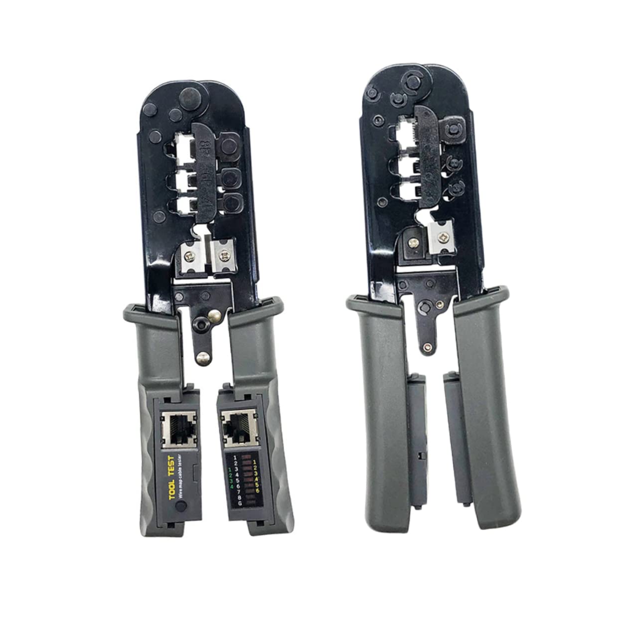 Lurrose Electrical Tester Tool Cable Clamp Tester Rj45/rj12/rj11 Crimping Plier Rj45/rj12/rj11 Network Plier Wire Crimper