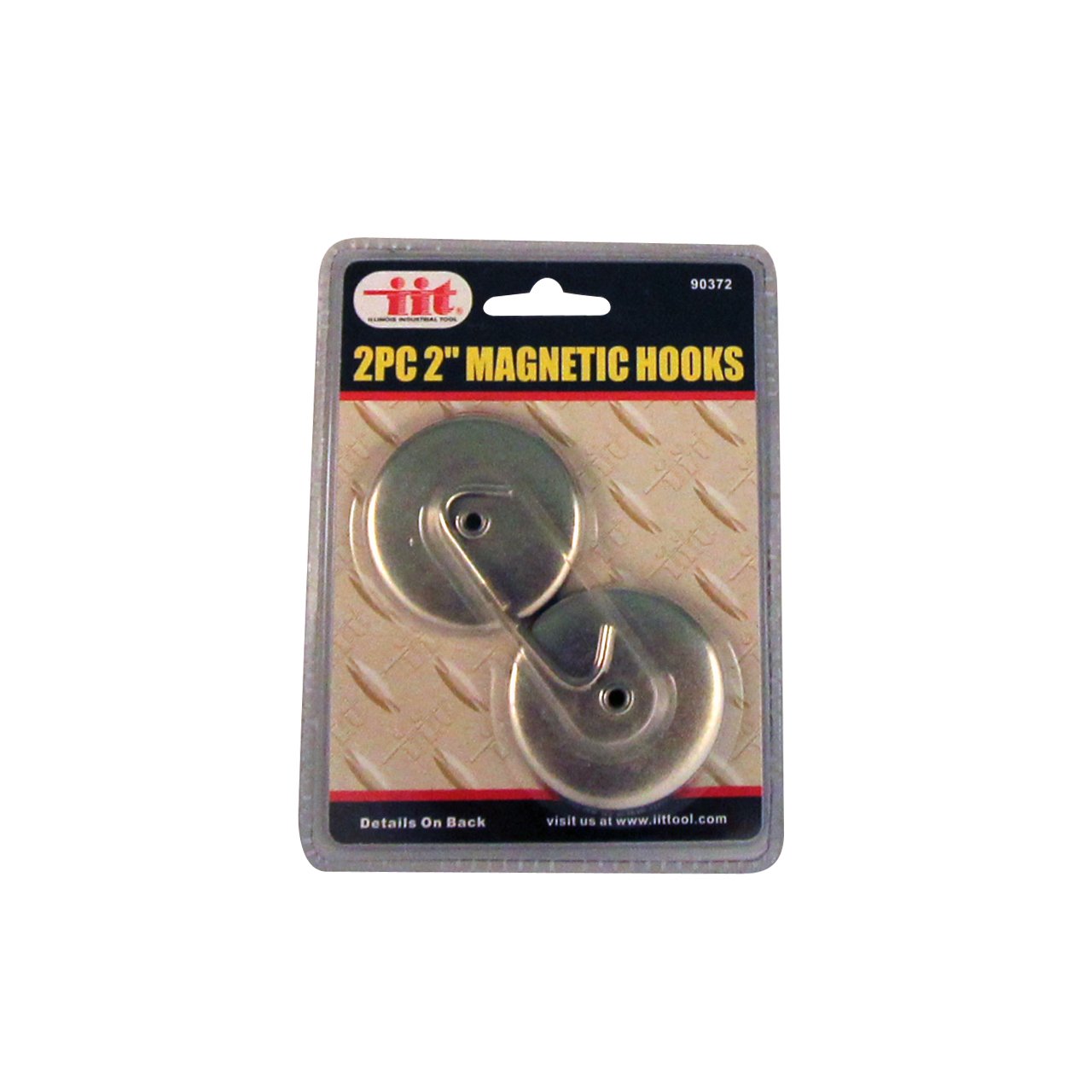 IIT 90372 2-Inch Magnetic Hooks, 2-Piece