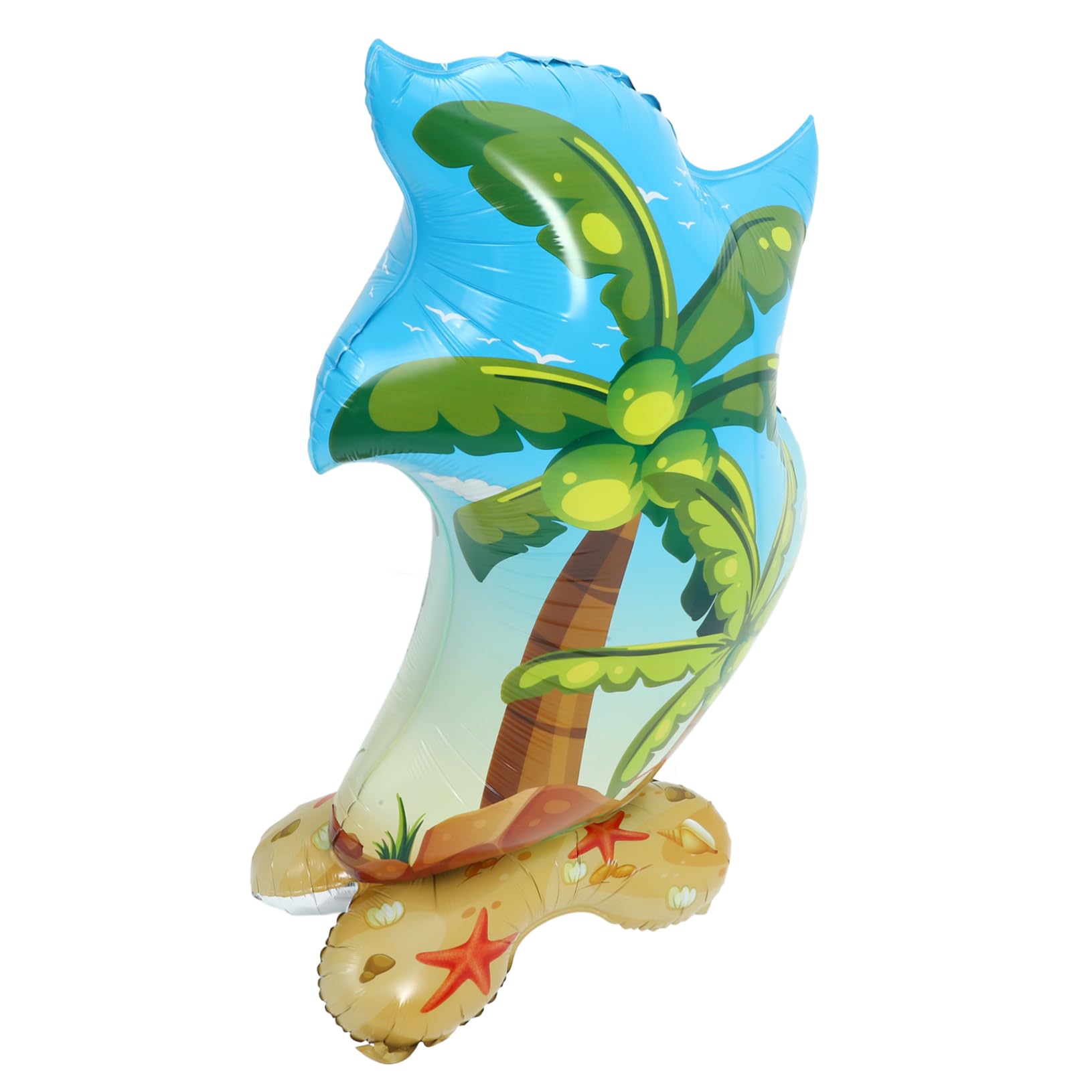 TOYANDONA 4piezas Globo Inflable De Palma Tropical Base Para Decoración De Fiestas De Verano y Eventos De Playa Accesorio Fotográfico Para Celebraciones y Fiestas Temáticas