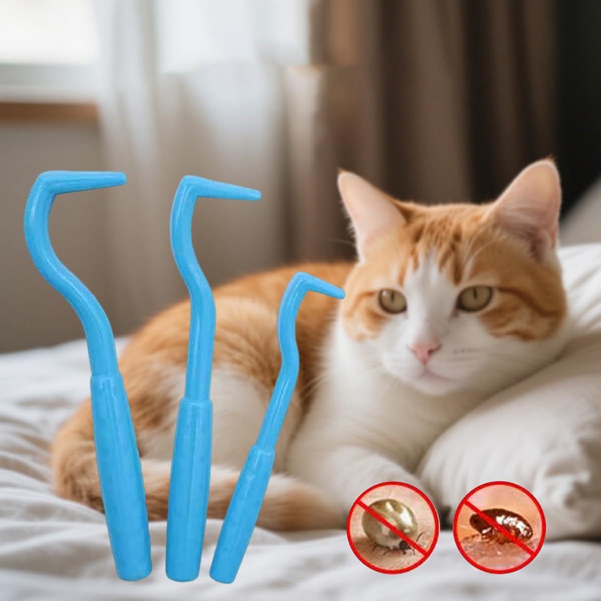 6 PCS Tire Tique Chien Pince à Tiques, Pièges à Tiques, Tire Tique pour Humain - pour Chat Pince à pour Homme, Enfants et Chevaux Anti