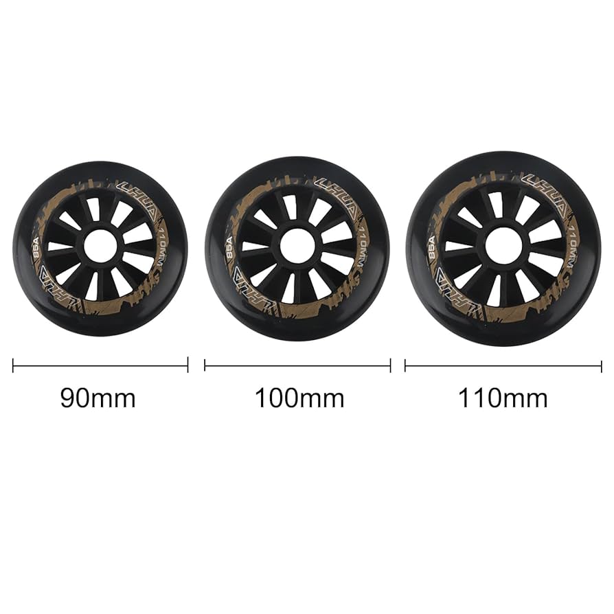 Z-FIRST 8 Pack 100mm Inline Roller Skate Wheels 85A Premium Replacement For Rollerblade Wheels