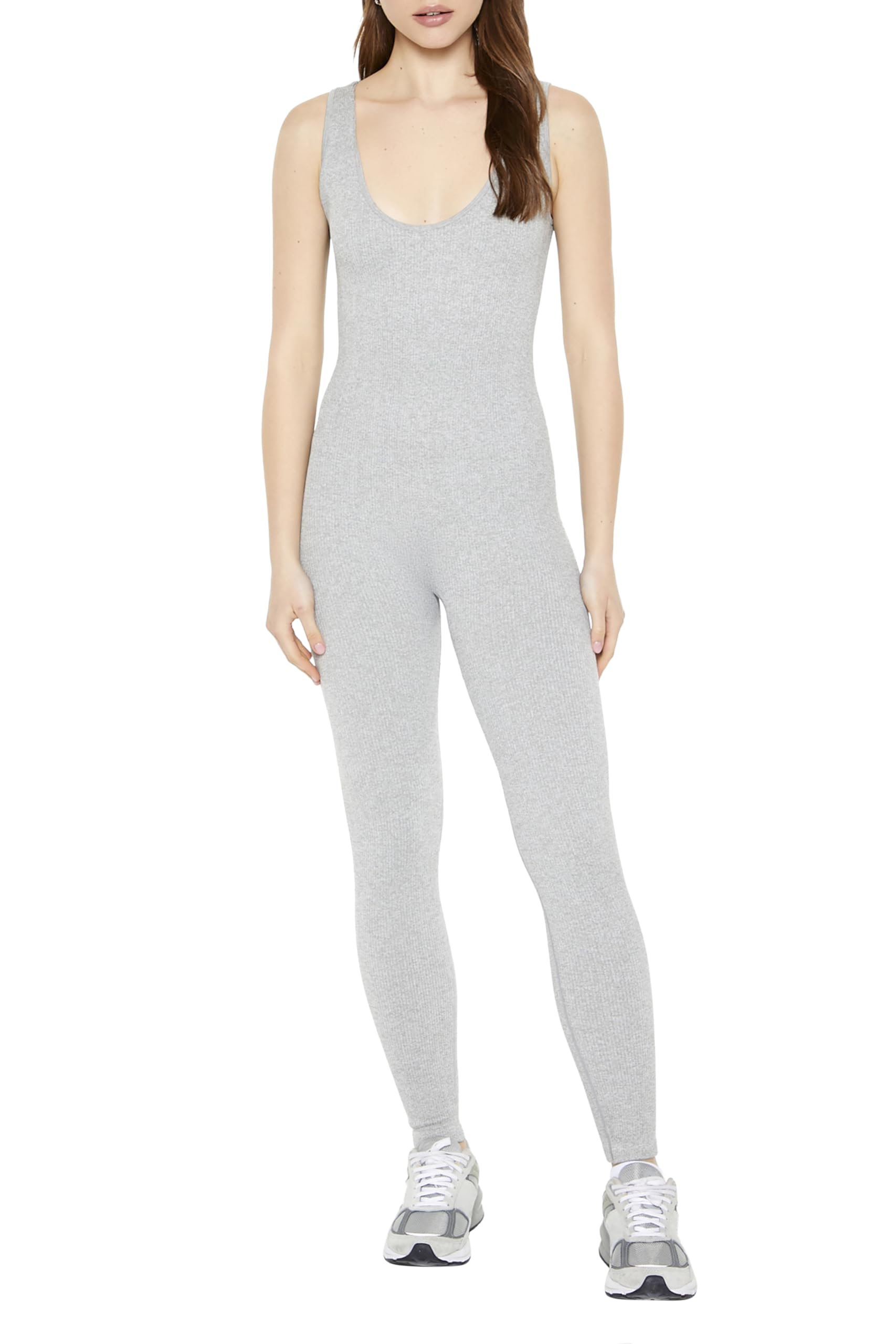 Mono sin costuras minimalista Forever 21 con cuello redondo cómodo 5