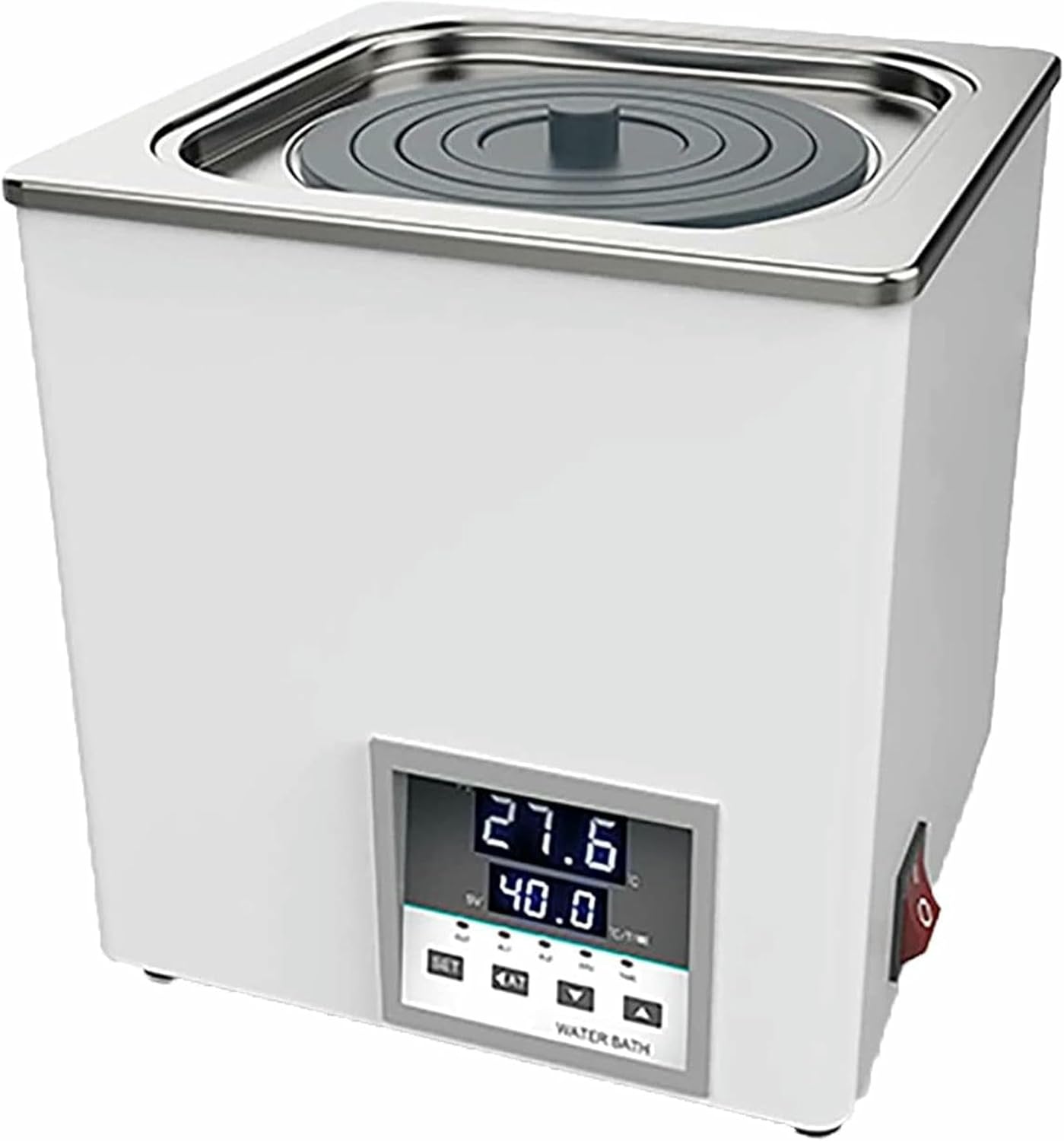 Thermostatic Laboratory Heating Devices with Water Bath and Digital Screen, Stainless Steel Interior with Digital Screen and Adjustable Cover for Work Use