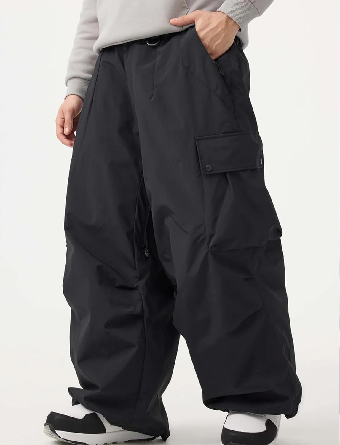 GSOU SNOW Women Men Ski Pants Snowboard Pants Super Baggy Snowboarding Loose Snow Sport Insulation Waterproof Windproof - Image 4