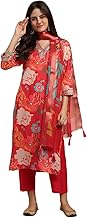 MOKOSH Women's Muslin Kurta & Pant with Dupatta Set