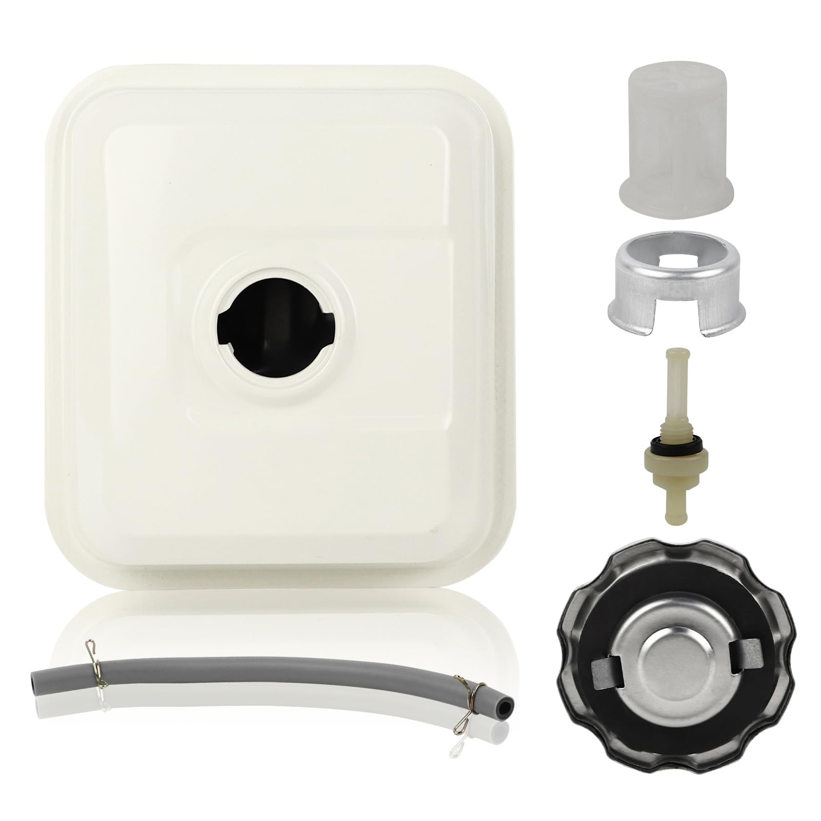Wai Danie GX160 Tanque de Gas Combustible Compatible con Honda GX200 GX160 GX140 Motor Bomba de Agua Lavadora a Presión Harbor Freight 212 173 Motor Go Kart 163cc 196cc 208cc Reemplaza 17510-ZE1-020ZA