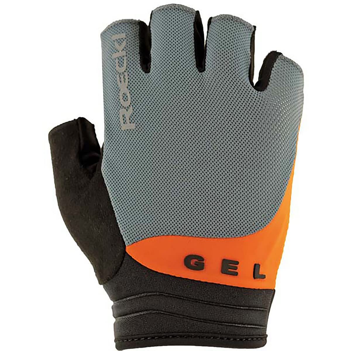 Roeckl Sports Fahrradhandschuh ITAMOS 2, High Performance Handschuh, Grau/Orange 8 Fashion