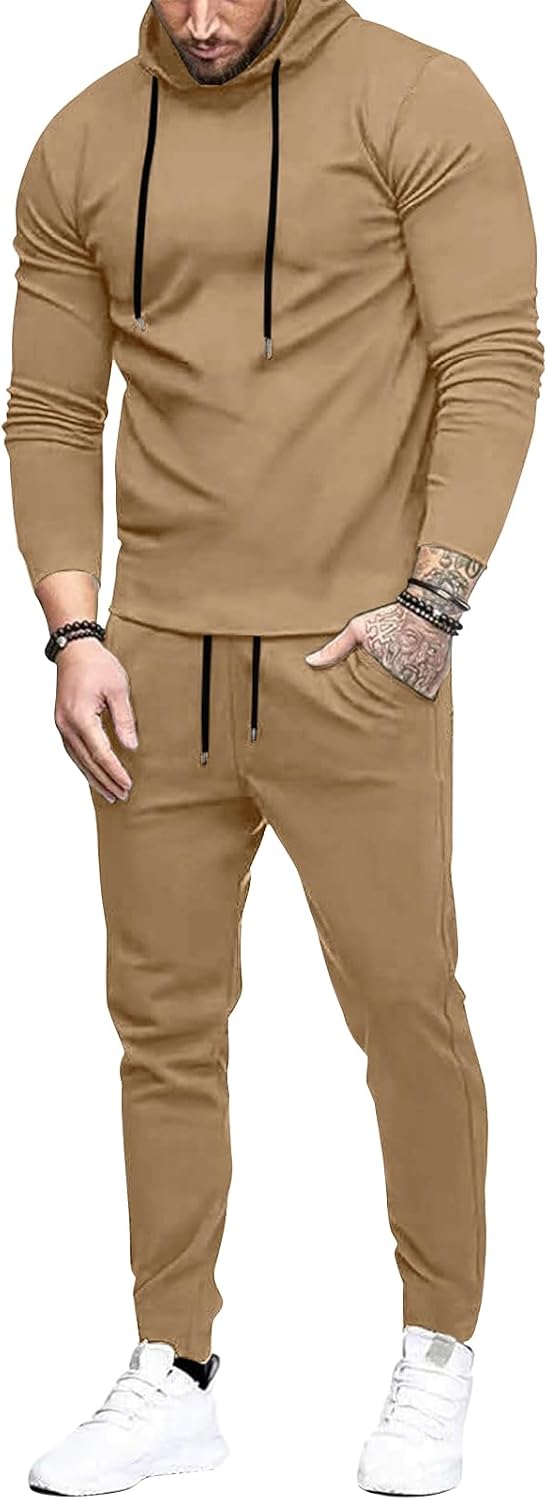 Uni Clau Men's Tracksuit 2 Piece Set Sweatsuits hoodies and Sweatpants Athletic jogging suits sets Casual